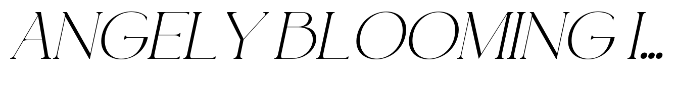 Angely Blooming Italic